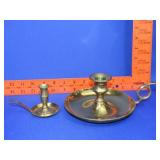 2 Brass Candle Holders