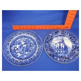 Blue Willow & Other Blue Plate - 9.5'