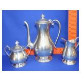 Kirk Stieff Pewter Tea Set