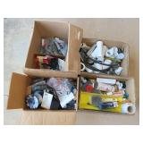 4 Boxes of Plumbing & Electrical Supplies