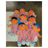 Lot of 8 Night Time Ernie Dolls