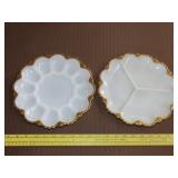 Anchor Hocking Egg Plate & Relish Dish