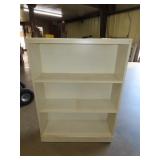 Painted Wood Book Shelf - 26W 8D 35T