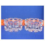 Pair of Mikasa Crystal Votive Candle Holders