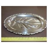 Rogers Silver Plate Footed Platter - 18'