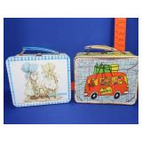 2 Vintage Metal Lunchboxes