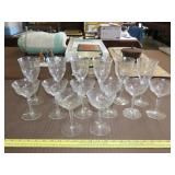 14pc Etched Stemware