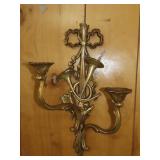 Vintage Syroco Gold Gild Wall Sconce - 18'x10'