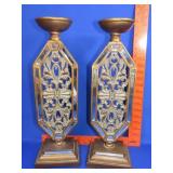 Pair of Decorative Candle Holders - 18'