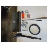 Table Lot  - Jack, Spark Plugs, Tool Box