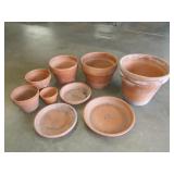 Lot of Terra Cotta Pots