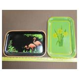 2 Vintage Serving Trays