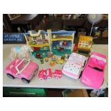 Lot of Barbie Cars & Other Toys