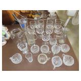 Lot of Clear Glassware