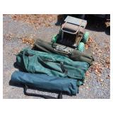 4 Bag Chairs & Yard Scooter