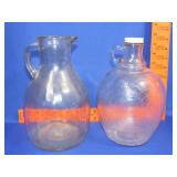 2 Glass Vinegar Bottle