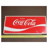 Metal Coca Cola Sign - 22"x10"