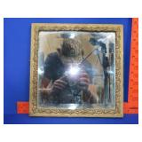 Antique Beveled Glass Mirror - 12"x12"