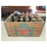 Wood Canada Dry Crate w/ Bottles