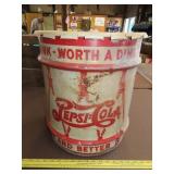 1940s Pepsi Double Dot Metal Syrup Drum