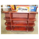 Open Wood Bookcase