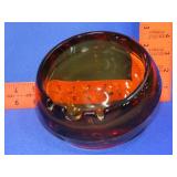 Viking Glass Orb Sphere Ashtray