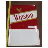 Winston Cigarette Metal Sign - 17"x27"