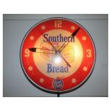 Southern Bread Advert Clock - Does Work & Light Up