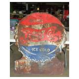 Pepsi Double Dot Metal Sign - 41x50