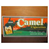 Camel Cigarette Metal Sign - 12x26