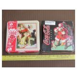 2 Coca Cola Christmas Puzzles - NEW