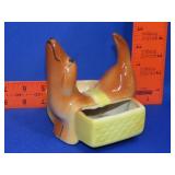 Rover Ceramic Dachshund Ashtray