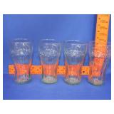 Set of Four Coca Cola Glasses