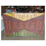 Hester Batteries Metal Sign - 60x36