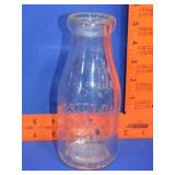 Kingston Dairy Pint Milk Bottle - Kingston NY