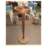 Wood Ash Tray Stand - 22"