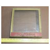 Vintage Biscuit Tin Glass Display Door - 10"x10"