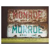 2 Monroe City Tags