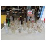 Lot of Old Milk & Other Bottles