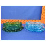 2 Daisy & Button Ashtrays