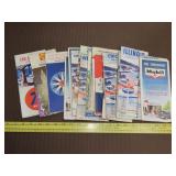 Lot of Vintage Service Station Road Maps