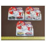 3 Coca Cola Matchbox Car Sets