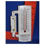 J Walter Helms Wood Works Thermometer - Monroe NC