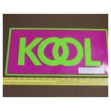 Kool Cigarette Metal Sign - 17"x9"
