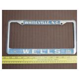 Wells GMC License Tag Cover - Whiteville NC