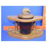 Pipe Stand w/ Glass Humidor