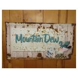 Metal Mountain Dew Sign - 32x18