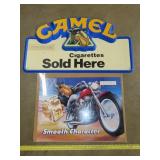 Plastic Camel Cigarette Sign & Poster