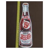 Metal Pepsi Sign - 6"x22"
