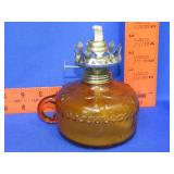 Amber Kerosene Lamp Base